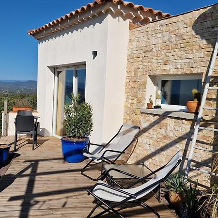 Reve D'Escapade Chambre Avec Vue Sublime Sur Les Cevennes Ardechoises Barjac  Exterior photo