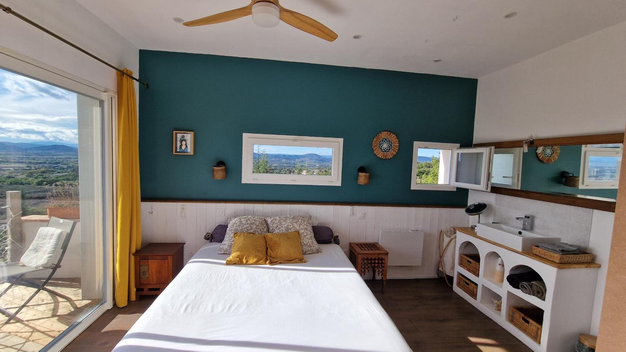 Reve D'Escapade Chambre Avec Vue Sublime Sur Les Cevennes Ardechoises Barjac  Exterior photo